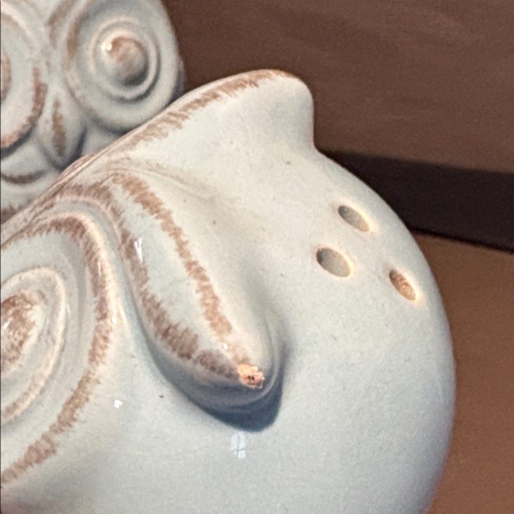 Owl Salt & Pepper Shakers Blue Vintage look - Picture 11 of 11